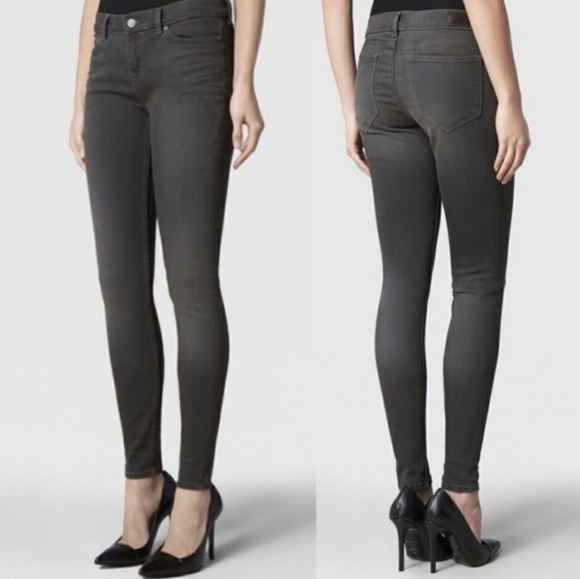 All Saints Denim - All Saints Ashby Ember Gray Skinny Jeans